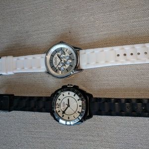 Coach silicone band watches set two
